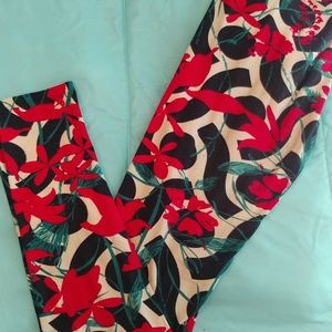 Lularoe OS Floral Leggings